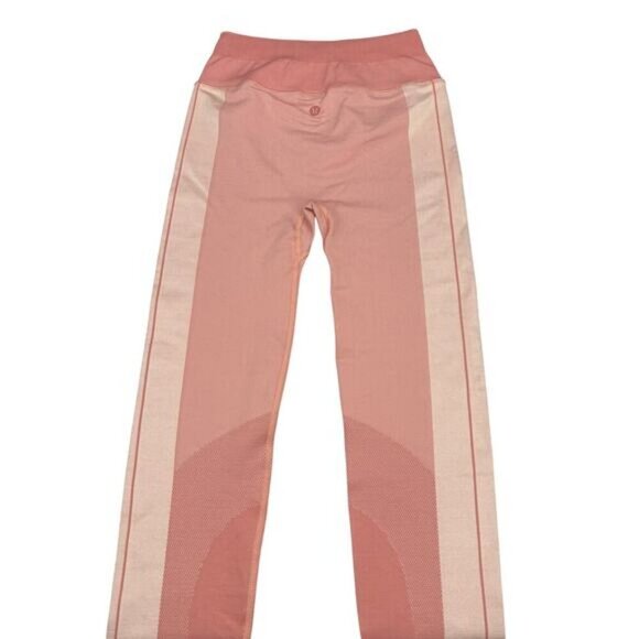 Lululemon Ebb to Train Tight Abstract In Copper Clay / Angel Wing Size 6 - Picture 7 of 9